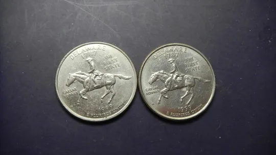 25 центів США 1999 Делавер (два різновиди) Ціна