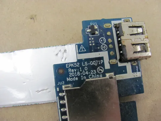 657-15 плата USB CARDREADER EPK52 LS-G071P NBX0002CE00 для HP 250 255 256 258 G7 15-DA 15-DB 15-DR оригінал Продаж