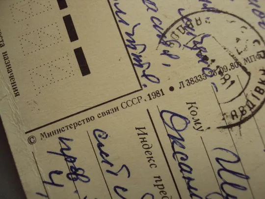 Открытка С праздницом! 7 ноября гвоздики художник Л. Кузнецов 1981 год №16144 Інтернет-аукціон