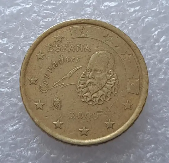 (2473) 50 євроцентів 2000 Іспанія (50 евроцентов 2000 Испания) Ціна