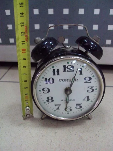 Купити Настольные часы будильник Corsar 4 jewels Корсар 4 камня диаметр 8,8 см №11652