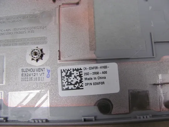 755-4  Кришка панель палмрест 03WF0R 460.0PH0A.0011 для  Dell Latitude 5530 E5530 5531 Precision 3570 3571 M3570 оригінал Торговий майданчик