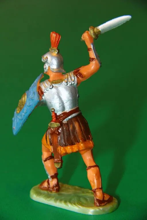 РИМЛЯНИН З МЕЧЕМ ГЛАДІУСОМ № 8423 ELASTOLIN 70мм ФРГ перламутрова підставка!! З аукціону