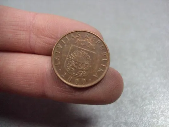 монета латвия 2 сантим 2000 №8503 З аукціону