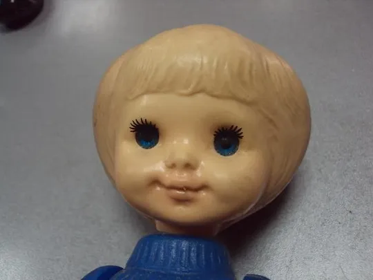 Кукла пластик дутыш фабрика Победа Киев клеймо мишка ссср 28 см №10305 Де купити