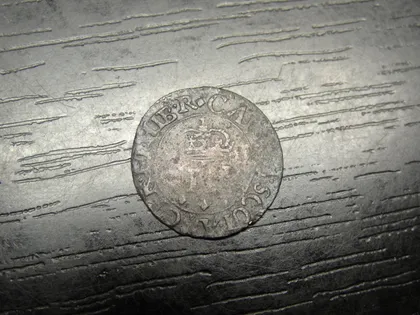 фото, 2 пенса Шотландія 1632 (англійська корона)