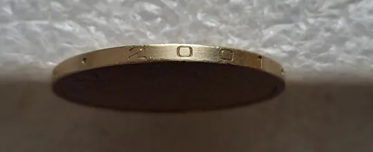 (7477) 1 гривня 2001 1АД1 широкий кант реверса - пелюстки впритул до канту (1 гривна 2001) Інтернет-аукціон