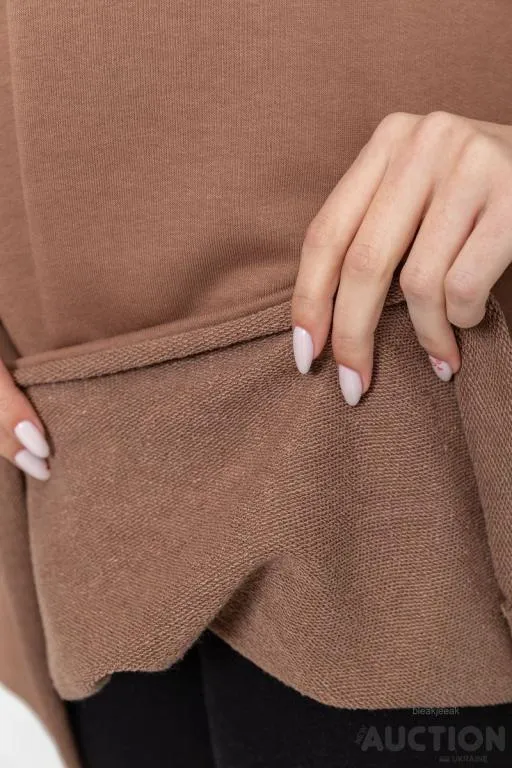 Туника однотонная, цвет мокко, 102R362-1 Інтернет-аукціон