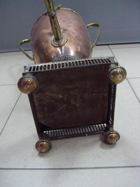 Самовар кубок ваза герб ORA LABORA ET бульотка медь, латунь высота 60,5 см, диаметр 19,1 см №13935 Інтернет-аукціон