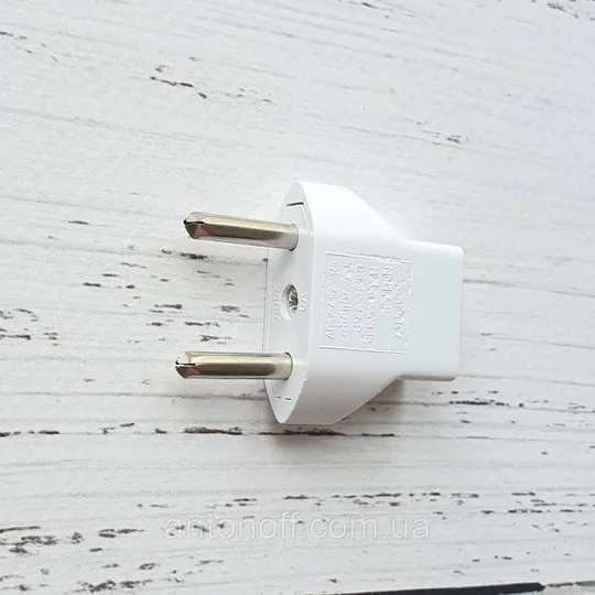Мережевий перехідник адаптер з американської на євро вилку EU розетка 6A 125V-250V Білий Де купити