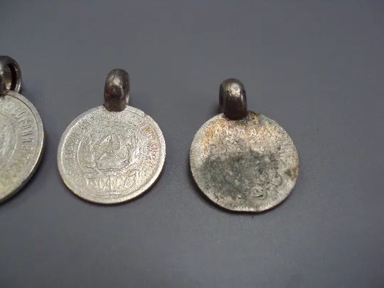 Кулон дукач подвеска дукачи серебро 20 копеек 10 копеек 1923 г ссср вес 11.53 г лот 4 шт №178796 Торговий майданчик