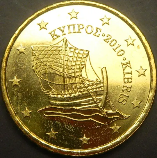 10 євроцентів 2010 Кіпр UNC рідкісна Ціна