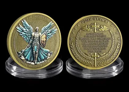 фото, Сувенірна монета:   " Архангел Михаїл ".