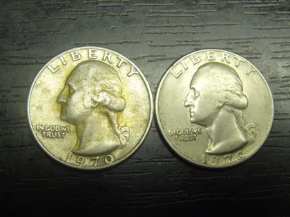 фото, 1/4 долара 1970 США (два різновиди) нечасті