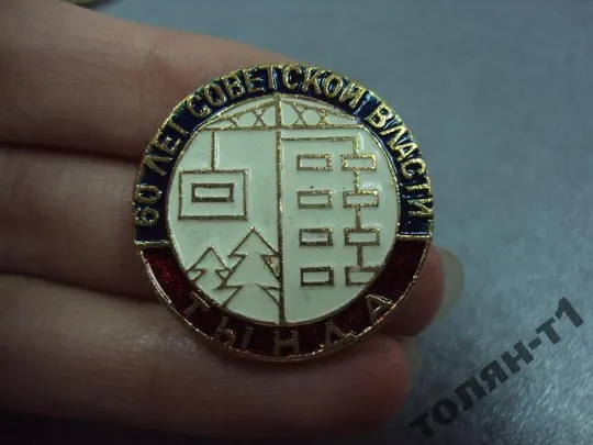знак тында 60 лет советской власти №11353 З аукціону