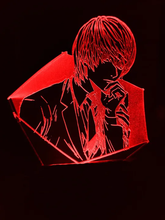 Акриловий світильник-нічник Зошит Смерті Лайт червоний tty-n000837 Ціна