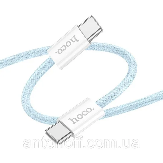 Кабель Hoco X104 60W Type-C / Type-C 1м для телефона / планшета / ноутбука Синій Продаж