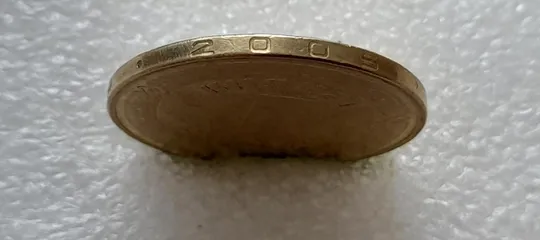 (4704) 1 гривня 2005 здвоєння елементів зображення на аверсі (1 гривна 2005 брак двійний удар) Недорого