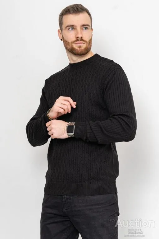 Свитер мужской, цвет черный, 161R880 Продаж