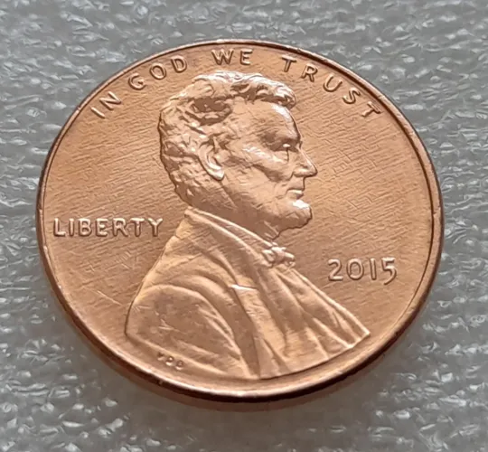 Купити (8124 ря) 1 цент 2015 без мітки монетного двору США