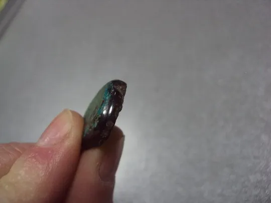 Камень хризоколл зеленый для ювелирных изделий вес 2,92 г размер 4,5 х 20,5 х 4,5 мм №13276 Недорого