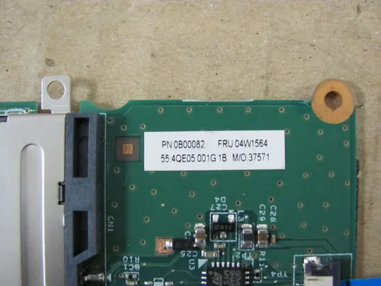 номер0212-21 Smart Card Reader 04W1564 для Lenovo ThinkPad T520 T520I T530 T530I W520 W530 оригінал Продаж