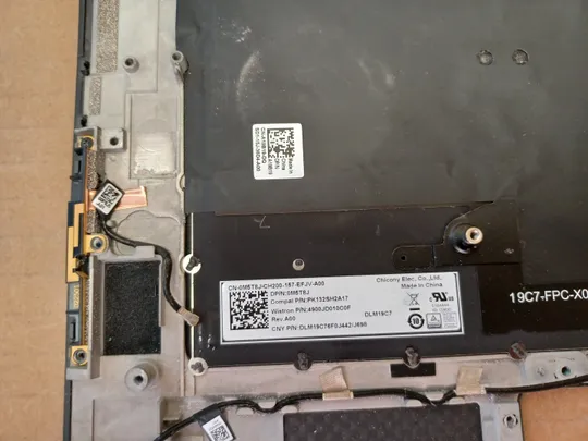 номер1051-5 корпус кришка 0G6RGD AQ2SH000111 з клавіатурою 0M5T8J PK132SH2A17   для Dell XPS 15 9500 9510 PRECISION 5550 5560 Палмрест корпус топкейс Верхня панель палмрест cover-C оригінал На торгах