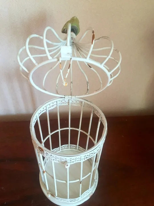 Декоративна металева клітка вінтажного вигляду (32см) З аукціону