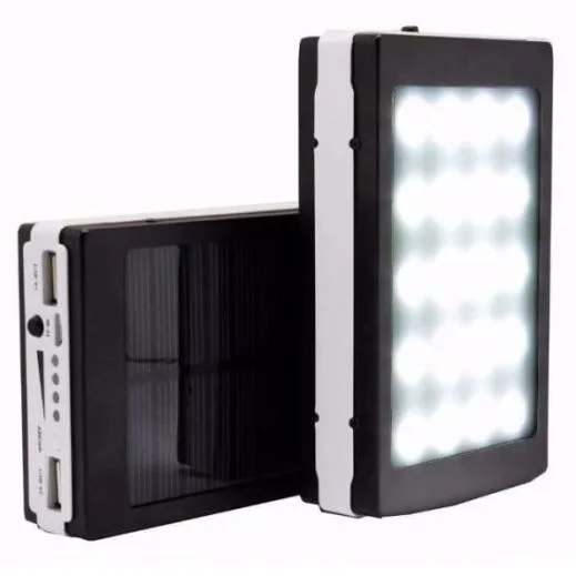 УМБ Power Bank Solar 90000 mAh мобільне зарядне з сонячною панеллю та лампою, Power Bank Charger Батарея Інтернет-аукціон