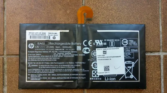 Li-Ion Аккумулятор к планшету HP EA02 Notebook Battery 3.8V 21Wh 2 ячеек 5530mAh Ціна