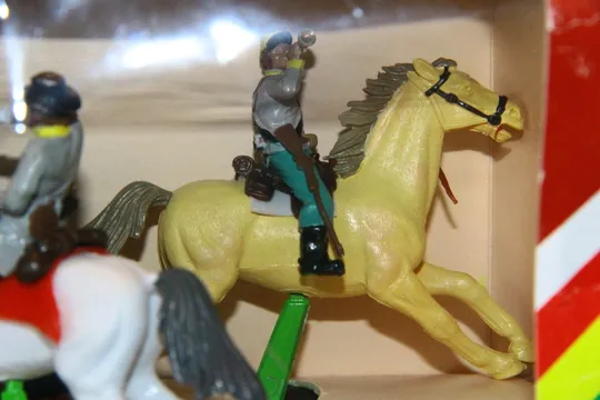 КАВАЛЕРИСТИ КОНФЕДЕРАЦІЇ ПІВДЕННИХ ШТАТІВ кавалеристы BRITAINS 54мм Англія  НАБІР №7402 З аукціону