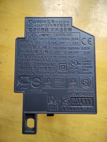 фото, Блок питания принтера Canon K30314
