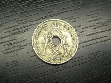 фото, 5 сантимів Бельгія 1924 Belgie