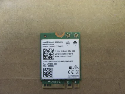 фото, номер1032-17 WI-FI модуль адаптер 9260NGW 01RKV5 для LENOVO Thinkpad P1 X1 Gen 2  оригінал