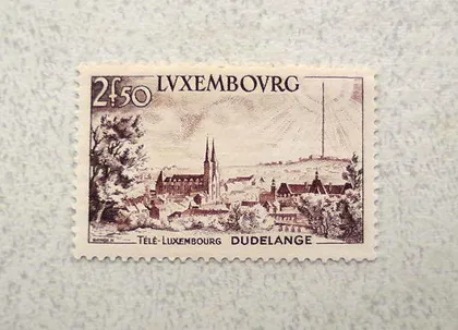 фото, Поштова марка Люксембург 1955 рік **