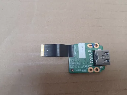 фото, номер1041-14 плата USB FT491 NS-B392 зі шлейфом DA30000LL30   для Lenovo ThinkPad T495S T490S T14s Gen 1 оригінал