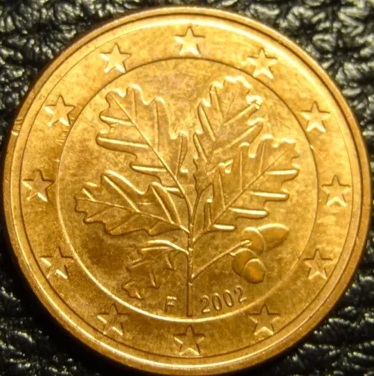 5 євроцентів 2002 F Німеччина Ціна