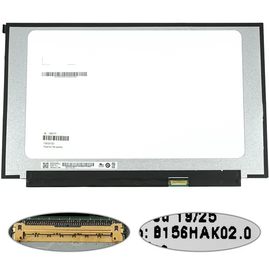 Матриця 15.6" B156HAK02.0 H/W: 6A touch (1920*1080, 40pin(eDP, IPS), LED, SLIM(без планок та вушок), глянець, роз'єм праворуч Ціна