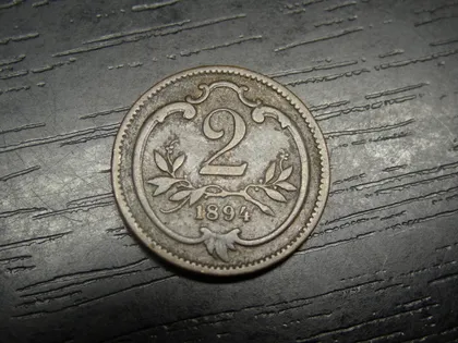 фото, 2 гелера 1894 Австро-Угорщина