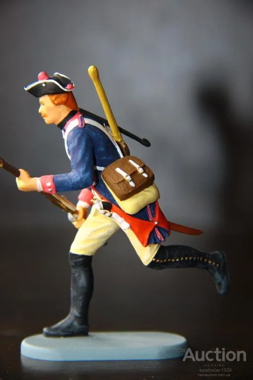 Купити американец пруссак СТРЕЛОК-мушкетер PREISER ELASTOLIN 70мм ФРГ №541136
