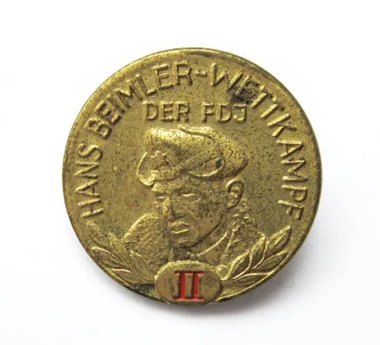 фото, FDJ - КОМСОМОЛ ГДР = HANS BEIMLER - WETTKAMPF DER FDJ = II степень = тяж.металл =