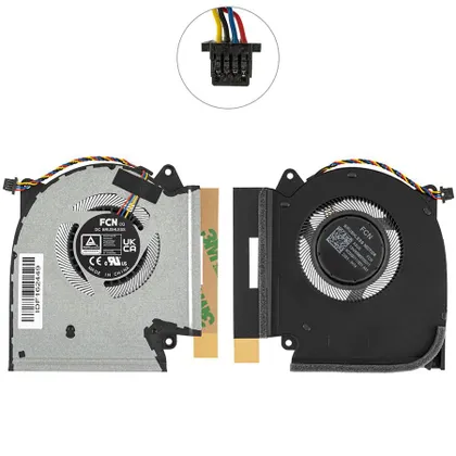 фото, Оригінальний вентилятор для ноутбука ASUS (G513RM, G513RS, G713RS), 12V, (GPU FAN), (13NR0880P02011) (Кулер)