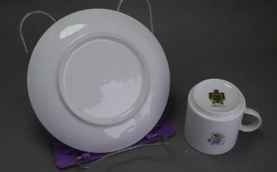 Купити Набір дитячий Тарілка Чашка Песик порцеляна старий посуд Німеччина Bavaria Вживане