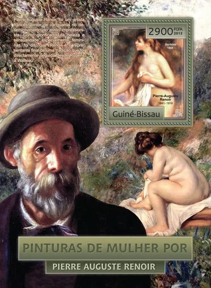 Купити Гвинея Бисау -Ренуар-Обнажённая живопись-2012.Чистый полный красивый комплект. MNH.