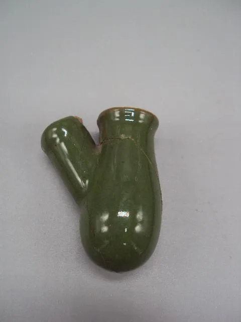 Двойник часть курительной трубки, в который вставляется чаша и чубук керамика 6 см №13530 Ціна