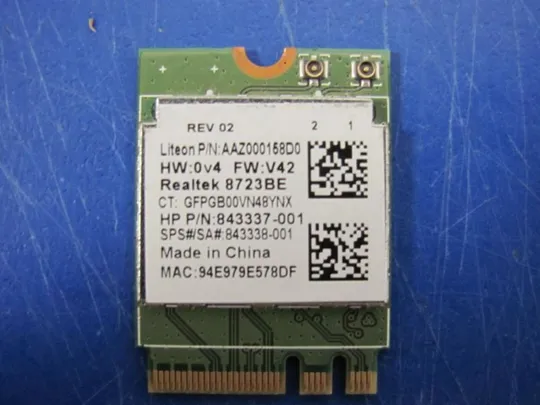 №220-20 WI-FI адаптер RTL8723BE 792204-001 для HP Pavilion 15-P 15-N 17-X оригінал З аукціону