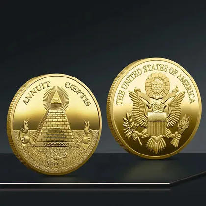 фото, Сувенірна монета:   " Новий порядок віків ".