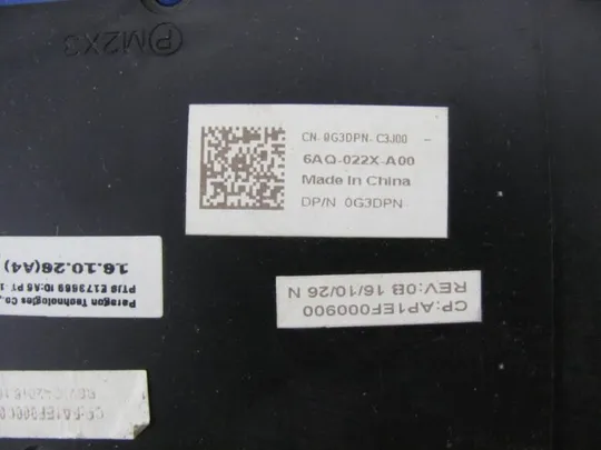 №303-16 Середня частина корпуса AP1EF000900 0G3DPN для Dell Latitude E5570 оригінал З аукціону
