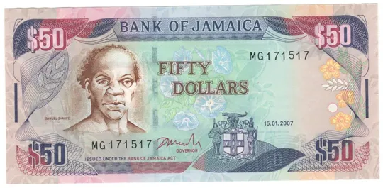 50 доларів 2007 року UNC Ямайка Ціна