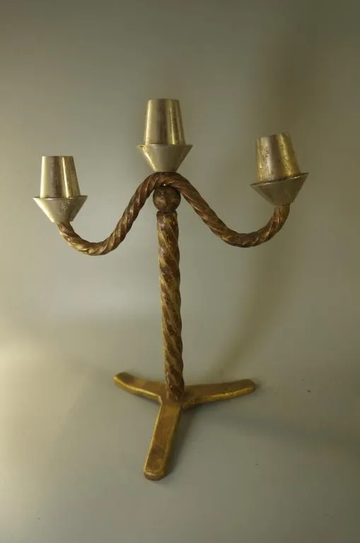 Подсвечник трисвечник канделябр на три свечи высота 24,5 см №10674 Ціна